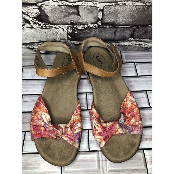 Taos Fabric Knot Ankle Strap Comfort Casual Sandals Women Sz 10M US/41 KNT-13537 - Picture 2 of 15